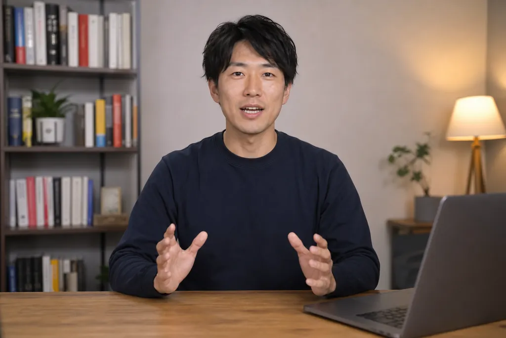 講師が話しているレッスン動画のワンシーン（イメージ）
